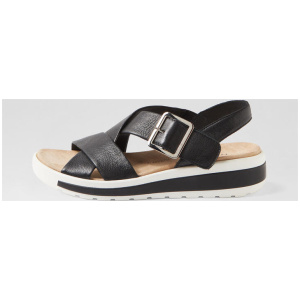 Ghola W Black Leather Sandals