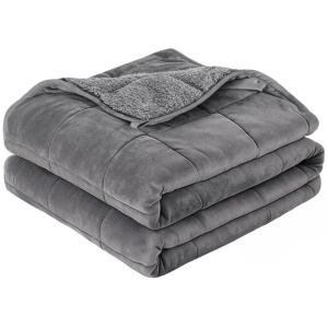 Giselle 9KG Weighted Blanket Adults Kid Anti Anxiety Gravity Blankets Sherpa Fleece
