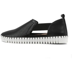 Habiki Black Leather Sneakers Ws