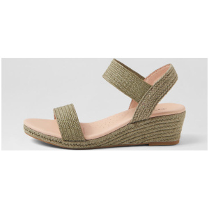 Havan Khaki Weave Elastic Sandals
