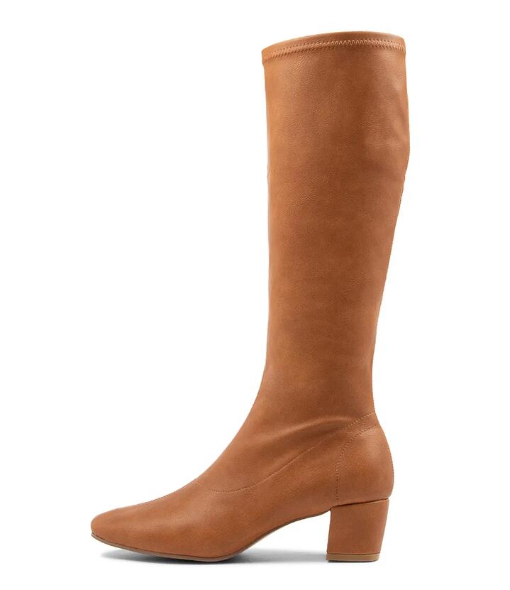 Hayleys Tan Stretch Knee High Boots