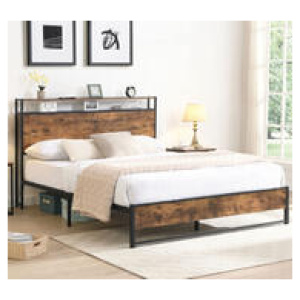 Housten Double Brown Bed Frame Brown