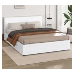 Ilawi Double Boucle Bed Frame With Storage White