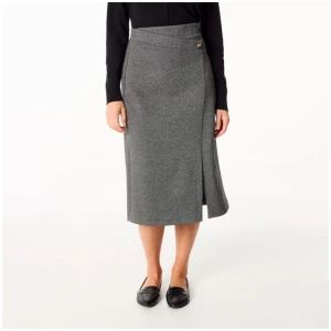 Jane Lamerton Women's Ponte Classic Spot Wrap Midi Skirt