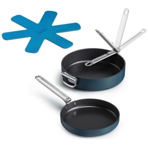 Joseph Joseph Space Non-Stick Frying Pan 2 Piece Set with Folding Handles