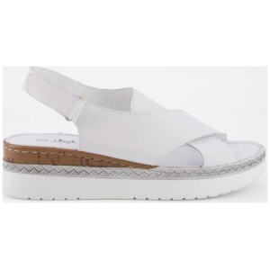 Just Bee Women's Chipata Cross Front Wedge Sandal