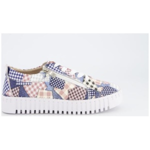 Just Bee Women's Climber Lace Up Printed Sneaker