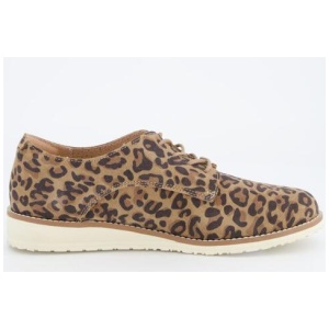 Just Bee Women's Cruze Lace Up Leopard Leisure Shoe