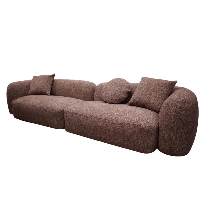 Justus 4 Seater Sofa - Santiago Copper by Interior Secrets - AfterPay Available