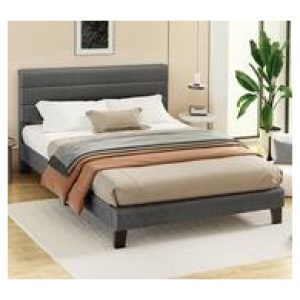 Kanna Double Fabric Bed Frame Grey