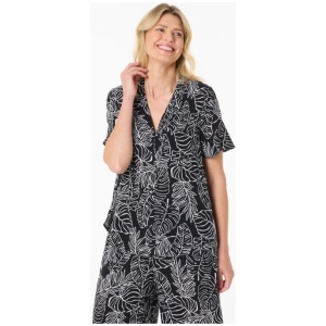 Khoko Collection Women's Botanical Print Resort Shirt