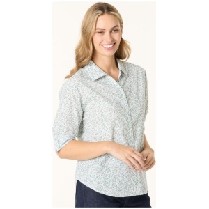 Khoko Collection Women's Floral Print Voile Shirt