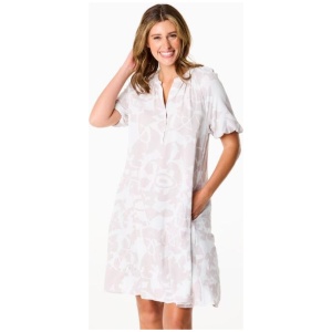 Khoko Collection Women's Puff Sleeve Viscose Dress
