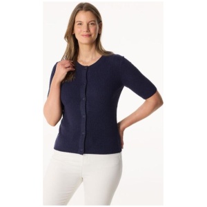 Khoko Collection Women's Short Sleeve Cardigan