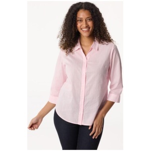 Khoko Collection Women's Stripe Print Voile Shirt