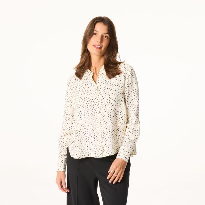 Khoko Smart Women's Fold over Spotted Shirt