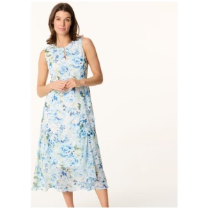 Khoko Smart Women's Frill Carnation Midi Dress