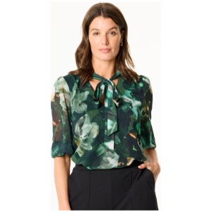 Khoko Smart Women's Tie Front Tranquility Blouse