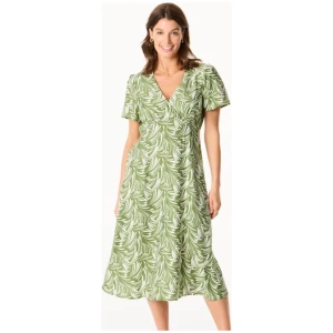 Khoko Smart Women's V-Neck Midi Firefly Print Dress