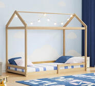 Kids Gable Single Bed Frame Neutral