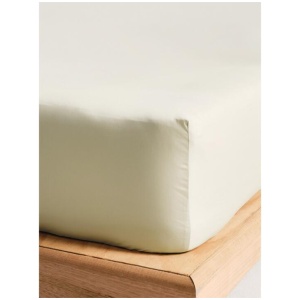Linen House 300 Thread Count Cotton Percale 50cm Fitted Sheet