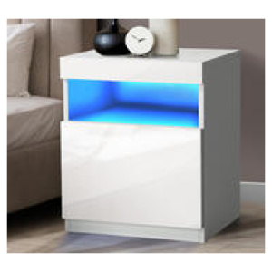 Lumina Bedside Table White