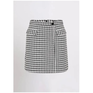 Margaret Dogtooth Mini Skirt