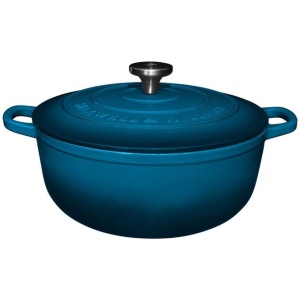 Maxwell & Williams 28 cm Cast Iron Round Casserole