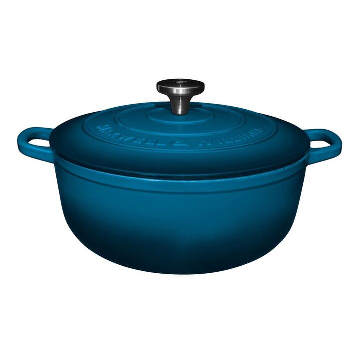 Maxwell & Williams 28 cm Cast Iron Round Casserole