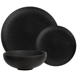 Maxwell & Williams Caviar 12-Piece Dinner Set Black