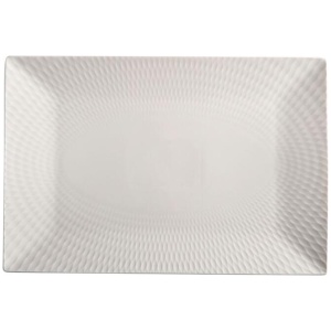 Maxwell & Williams White Basics 36 x 25 cm Diamonds Rectangular Platter