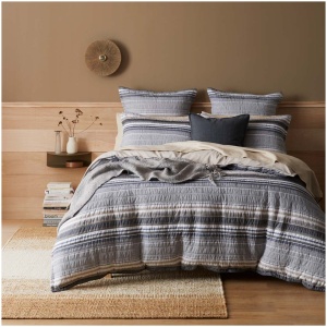 Merrick Textured Cotton King Quilt Cover