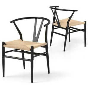Mid Century Modern Wishbone Dining Chair Set Of 2