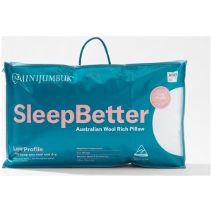 Mini Jumbuk MiniJumbuk Sleep Better Australian Wool Low Profile Pillow