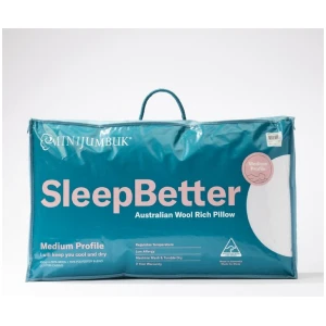 Mini Jumbuk MiniJumbuk Sleep Better Australian Wool Medium Profile Pillow
