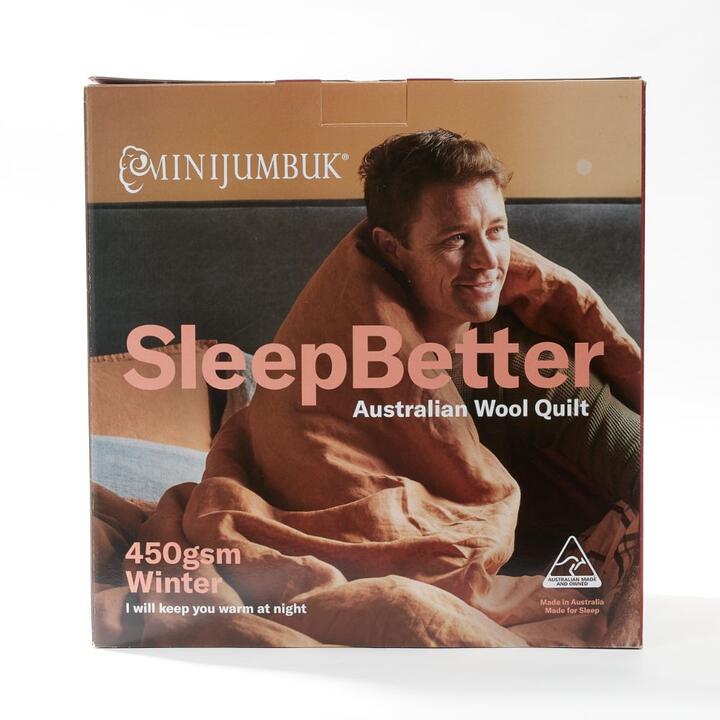 Mini Jumbuk Minijumbuk SleepBetter 450 GSM Winter Quilt