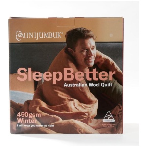 Mini Jumbuk Minijumbuk SleepBetter 450 GSM Winter Quilt