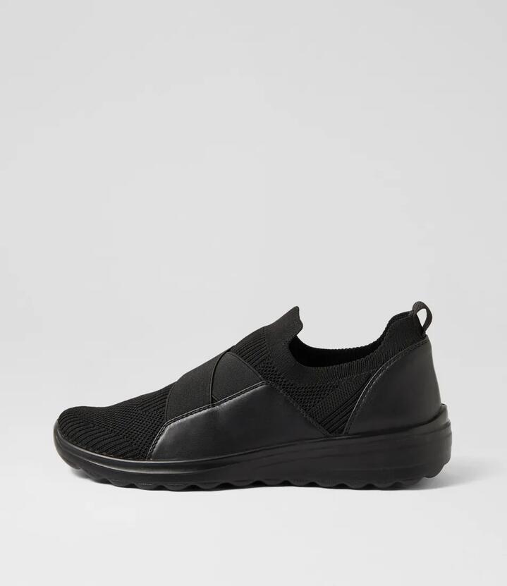 Noemi Black Knit Sneakers