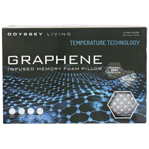 Odyssey Living Graphene Infused Memory Foam Pillow Contour