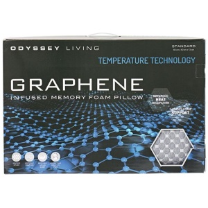 Odyssey Living Graphene Infused Memory Foam Pillow Standard