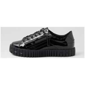 Oetha Black Patent Leather Sneakers