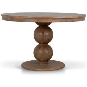Orlun 1.2m Round Elm Dining Table - Natural by Interior Secrets - AfterPay Available