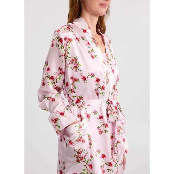 Posey Short Silk Sleep Robe