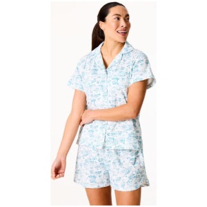 Sash & Rose Women's Cotton Jersey Short PJ Set