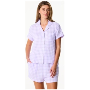 Sash & Rose Women's Cotton Textured Short Pyjama Set