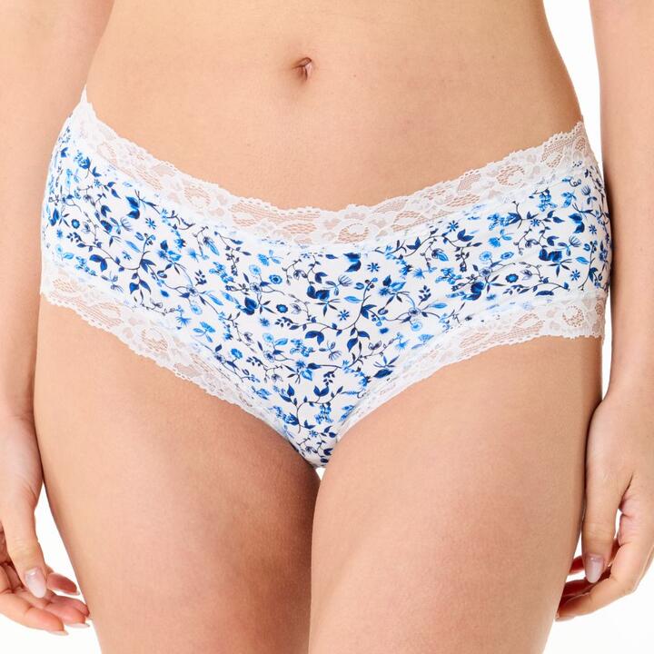 Sash & Rose Women's Cotton & Lace Full Brief