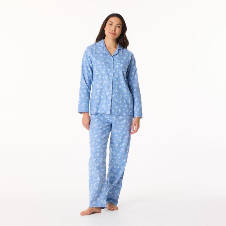 Sash & Rose Women's Flannelette Abstract Pyjama Set