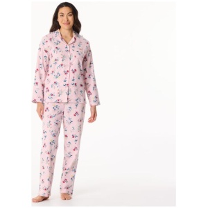 Sash & Rose Women's Flannelette Floral Pyjama Set