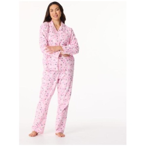 Sash & Rose Women's Flannelette Printed Pyjama Set