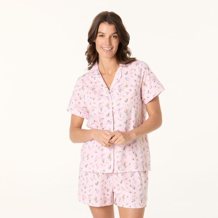 Sash & Rose Women's Floral Cotton Jersey Pyjama Set